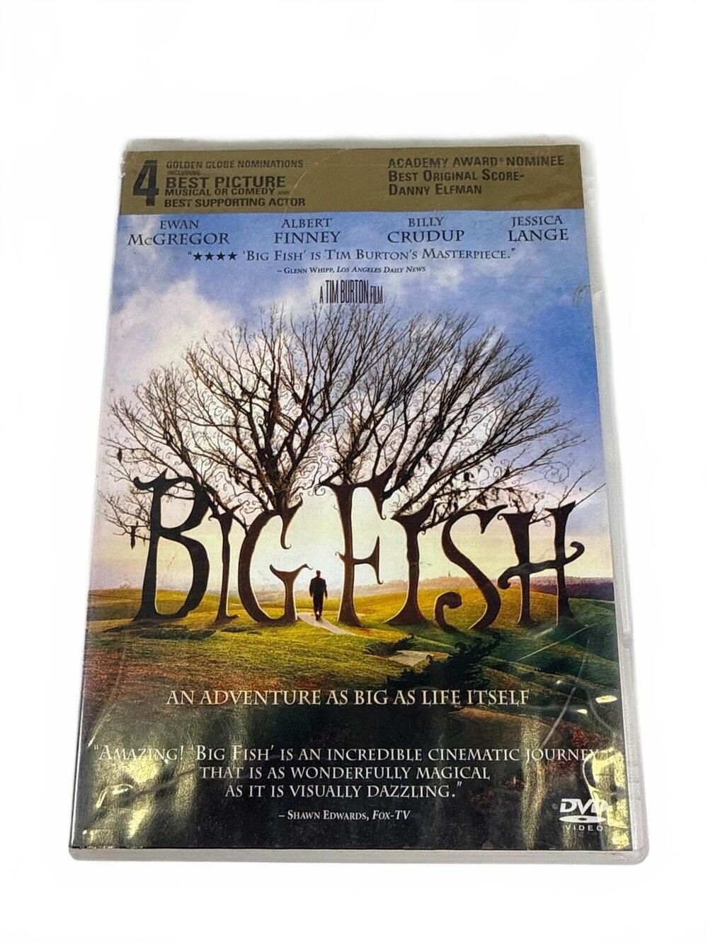 Big Fish DVD Movie 2003 Tim Burton Fantasy Adventure Jessica Lange Ewan McGregor
